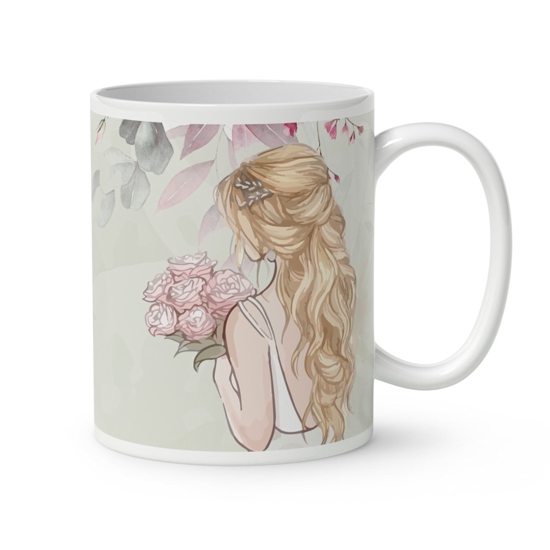 Kérd a neveddel - A legszebb menyasszony - Esküvő mintás bögre - otthon & életmód - konyhafelszerelés, tálalás - tálalás - bögre & csésze - Meska.hu