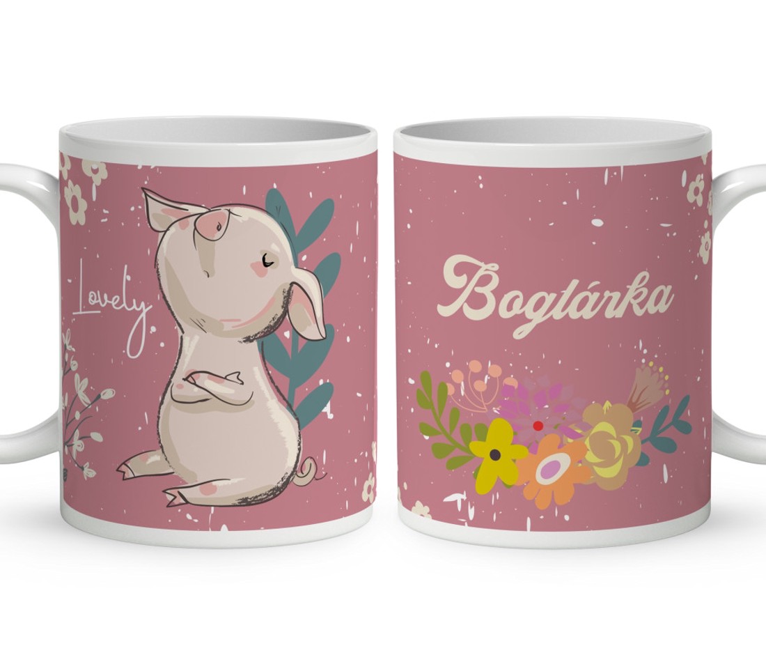 Kérd a neveddel - Morci Malacka mintás bögre - otthon & életmód - konyhafelszerelés, tálalás - tálalás - bögre & csésze - Meska.hu