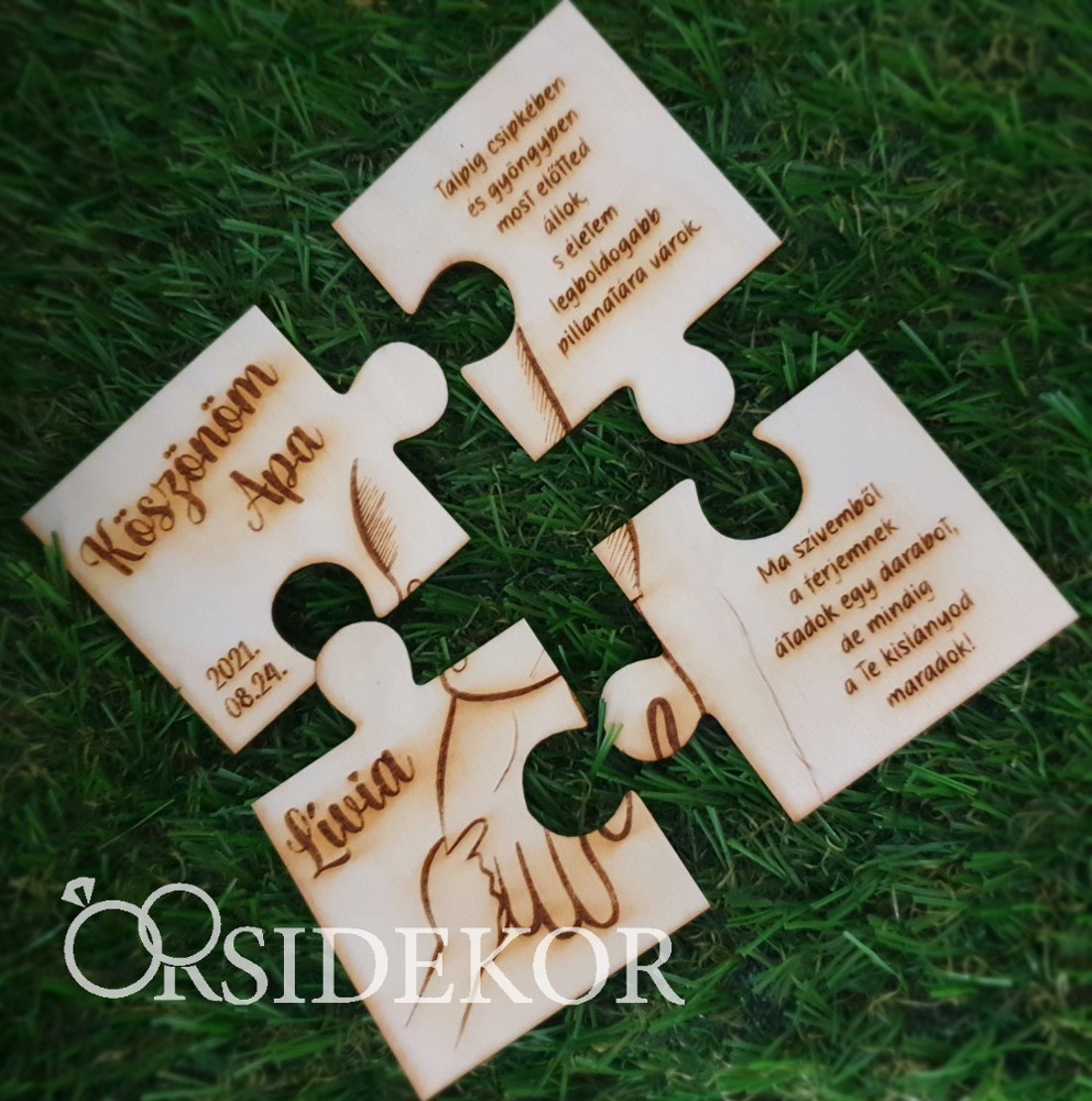 Szülőköszöntő puzzle dísztáskában Apa - esküvő - emlék & ajándék - szülőköszöntő ajándék - Meska.hu Szülőköszöntő puzzle dísztáskában Apa - esküvő - emlék & ajándék - szülőköszöntő ajándék - Meska.hu