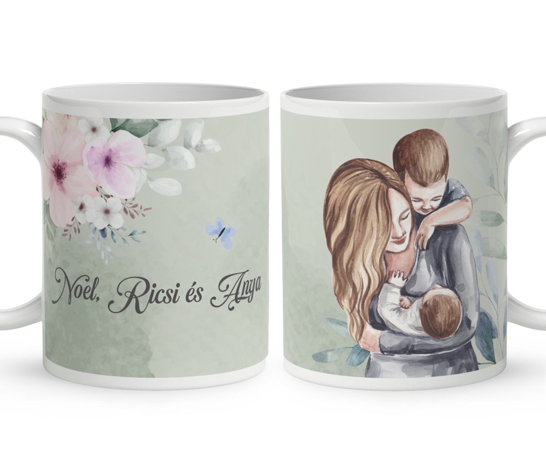 Kérd a neveddel - Kicsi Fiaim mintás bögre - otthon & életmód - konyhafelszerelés, tálalás - tálalás - bögre & csésze - Meska.hu