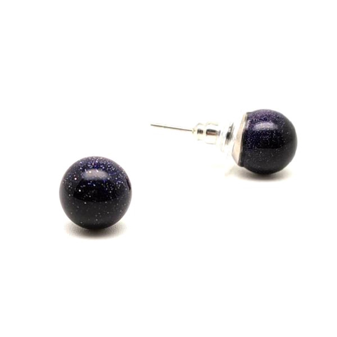 Fülbevaló golyó kék goldstone 8mm - ékszer - fülbevaló - pötty fülbevaló - Meska.hu Fülbevaló golyó kék goldstone 8mm - ékszer - fülbevaló - pötty fülbevaló - Meska.hu