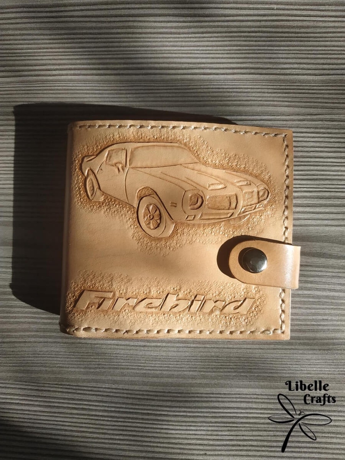 Autós pénztárca  1972-es Pontiac Firebird - táska & tok - pénztárca & más tok - pénztárca - férfi pénztárca - Meska.hu