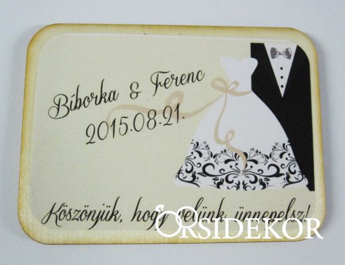 Köszönetajándék esküvői hűtőmágnes, 5x7 cm - esküvő - emlék & ajándék - köszönőajándék - Meska.hu Köszönetajándék esküvői hűtőmágnes, 5x7 cm - esküvő - emlék & ajándék - köszönőajándék - Meska.hu