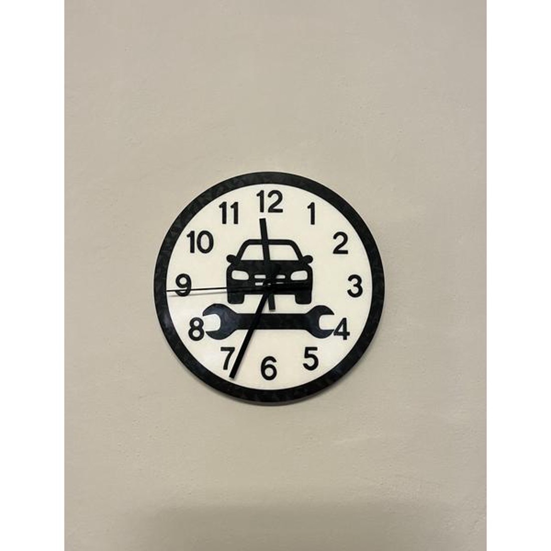 3D Nyomtatott Autószerelős Fali Óra  -  - Meska.hu