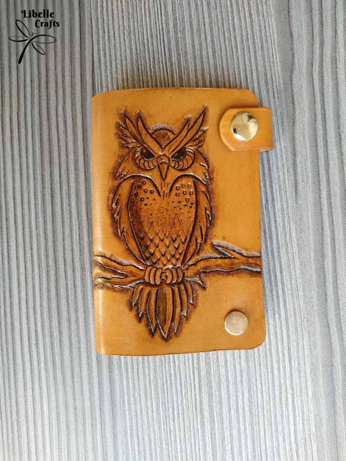 Bagoly mintás igazolványtartó - táska & tok - pénztárca & más tok - kártyatartó & irattartó - Meska.hu