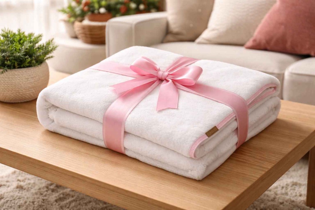 Fehér fleece pléd � puha, könnyű takaró otthonra és utazáshoz -  - Meska.hu