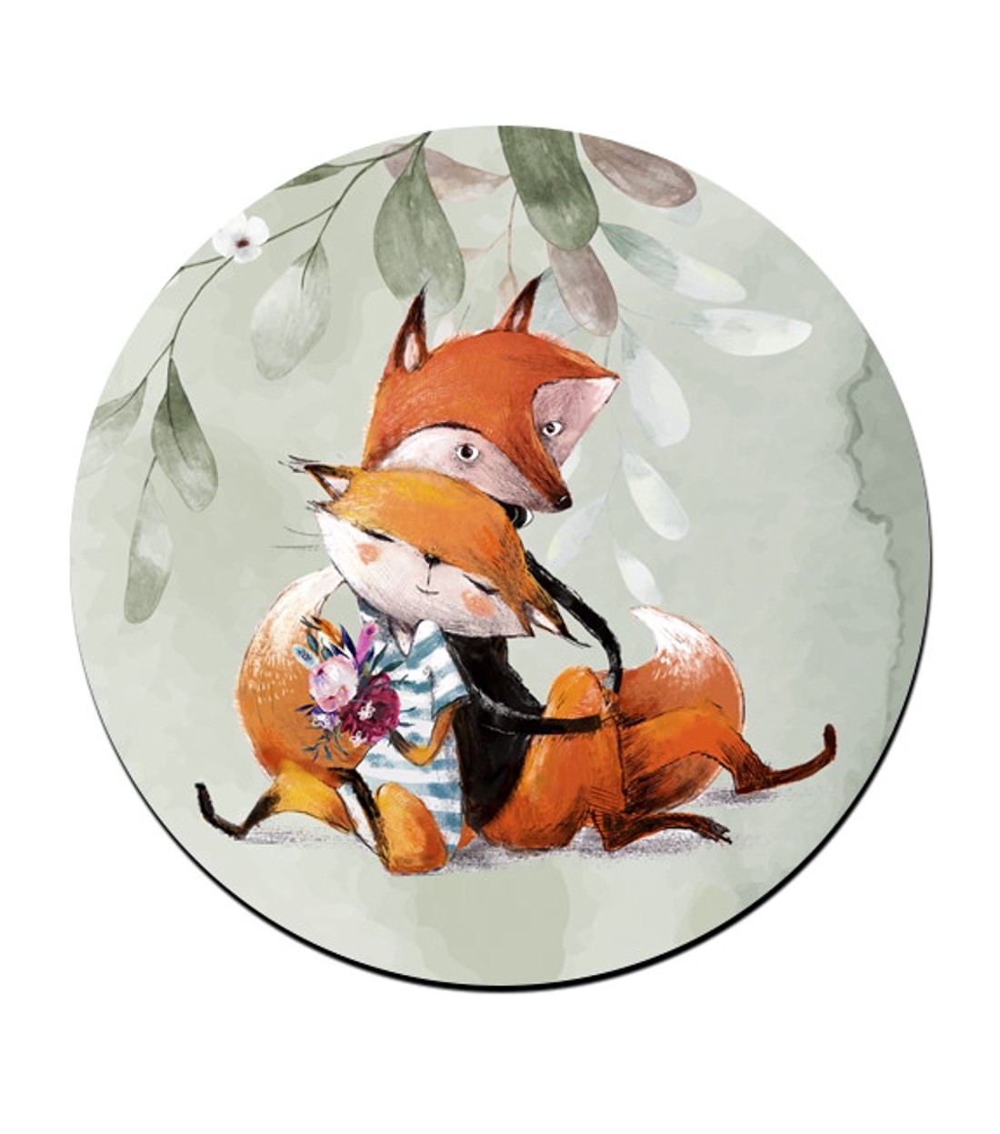 Virágot a virágnak Róka mintás bögre alátét -  - Meska.hu