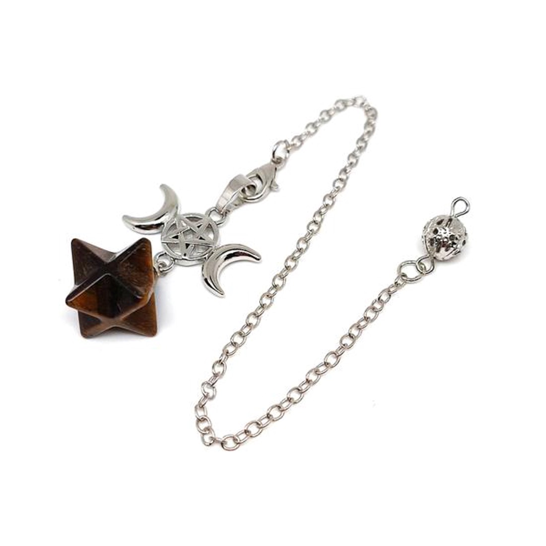 Inga merkaba istennő Tigrisszem 2x2cm - otthon & életmód - dekoráció - spiritualitás - inga - Meska.hu