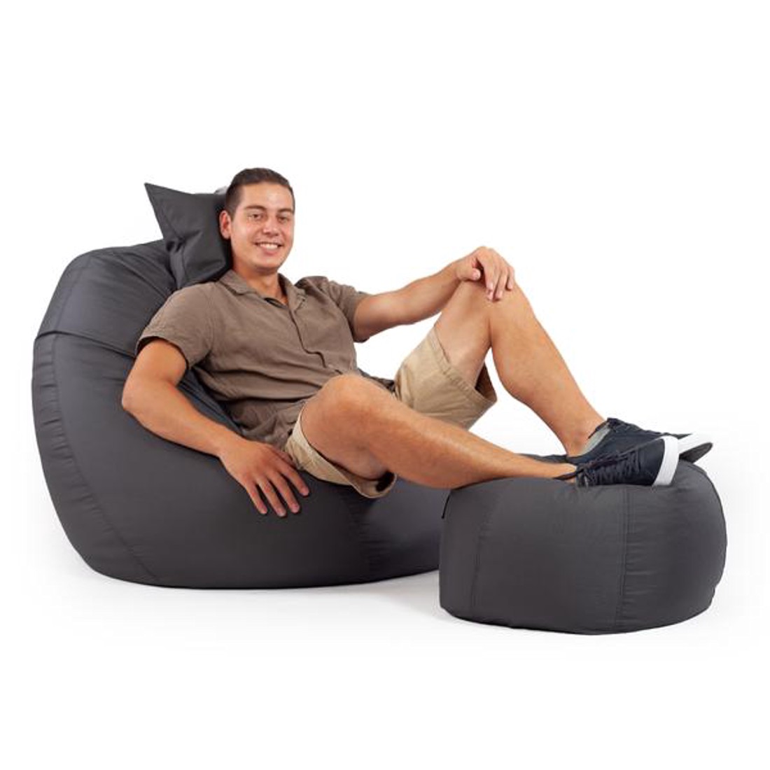 Szürke ALL IN Kültéri XXL Babzsákfotel Garnitúra -  - Meska.hu