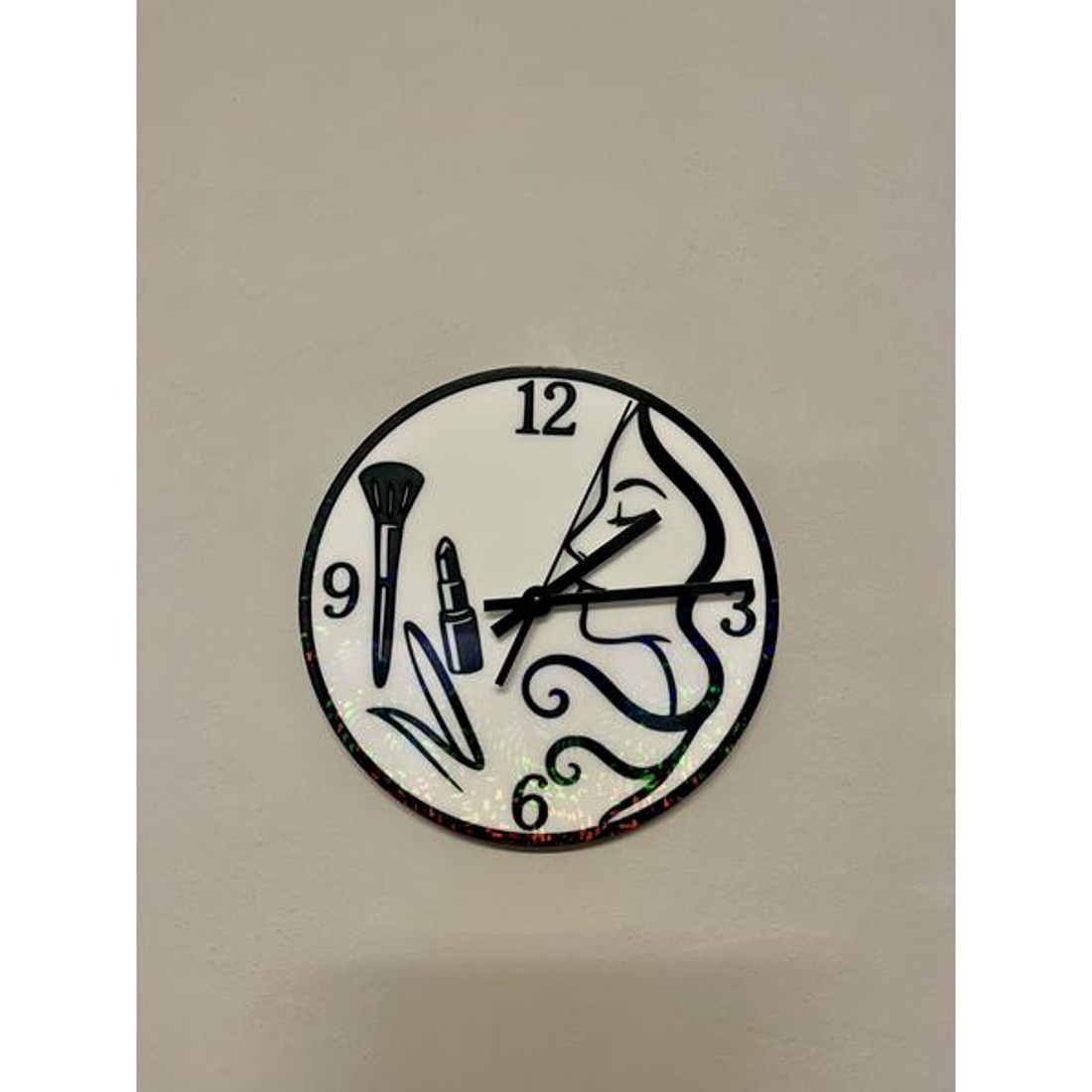 3D Nyomtatott Kozmetikus Fali Óra  -  - Meska.hu