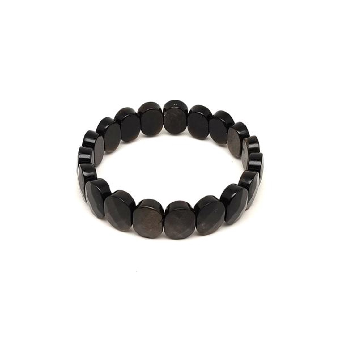 Obszidián arany faz ovál téglalap kari 14,5x10,5mm - ékszer - karkötő - ásványkarkötő - Meska.hu