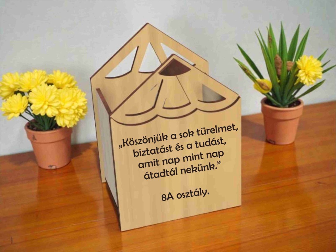 Pedagógus ajándék tanároknak ballagásra � gravírozott fa tolltartó - otthon & életmód - dekoráció - dísztárgy - Meska.hu