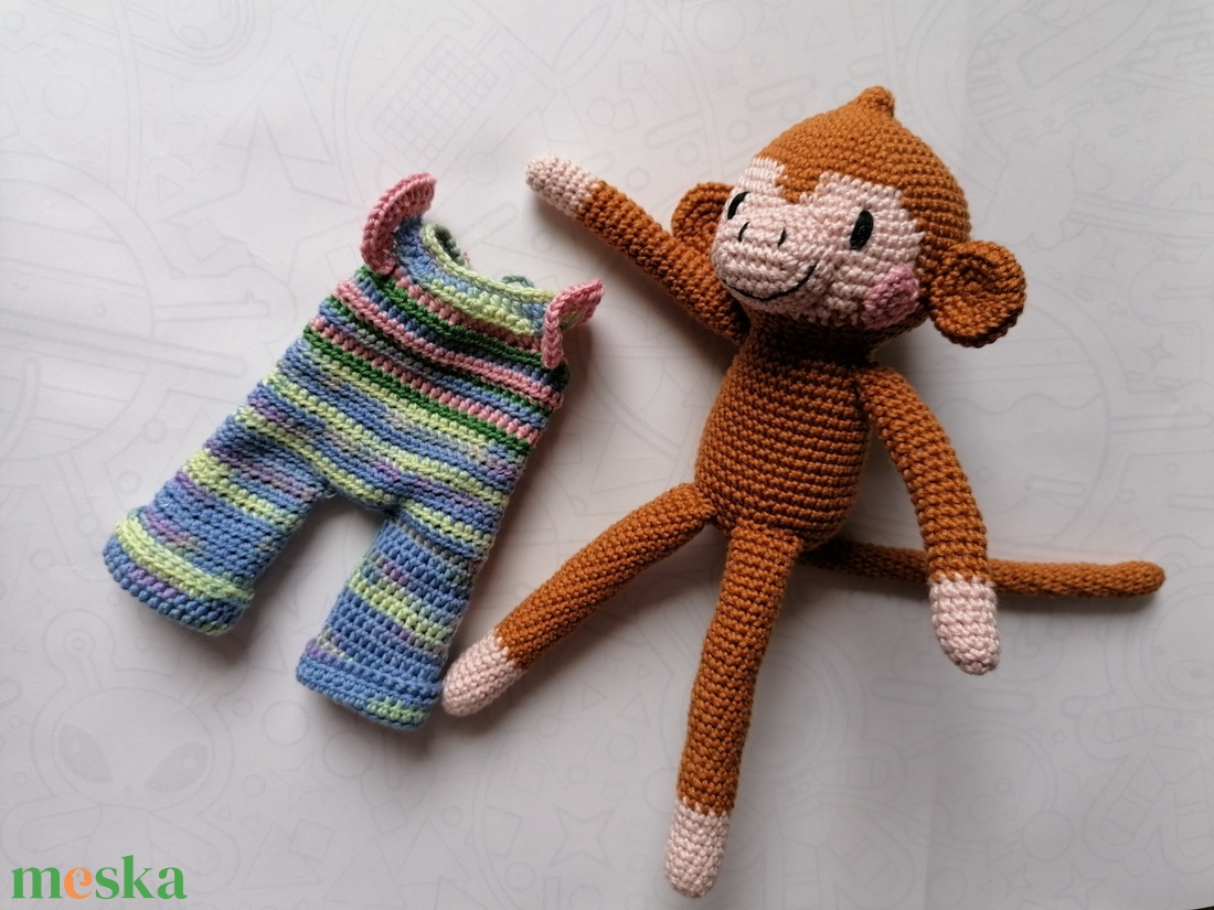 Horgolt amigurumi majom - játék & sport - plüssállat & játékfigura - majom - Meska.hu Horgolt amigurumi majom - játék & sport - plüssállat & játékfigura - majom - Meska.hu