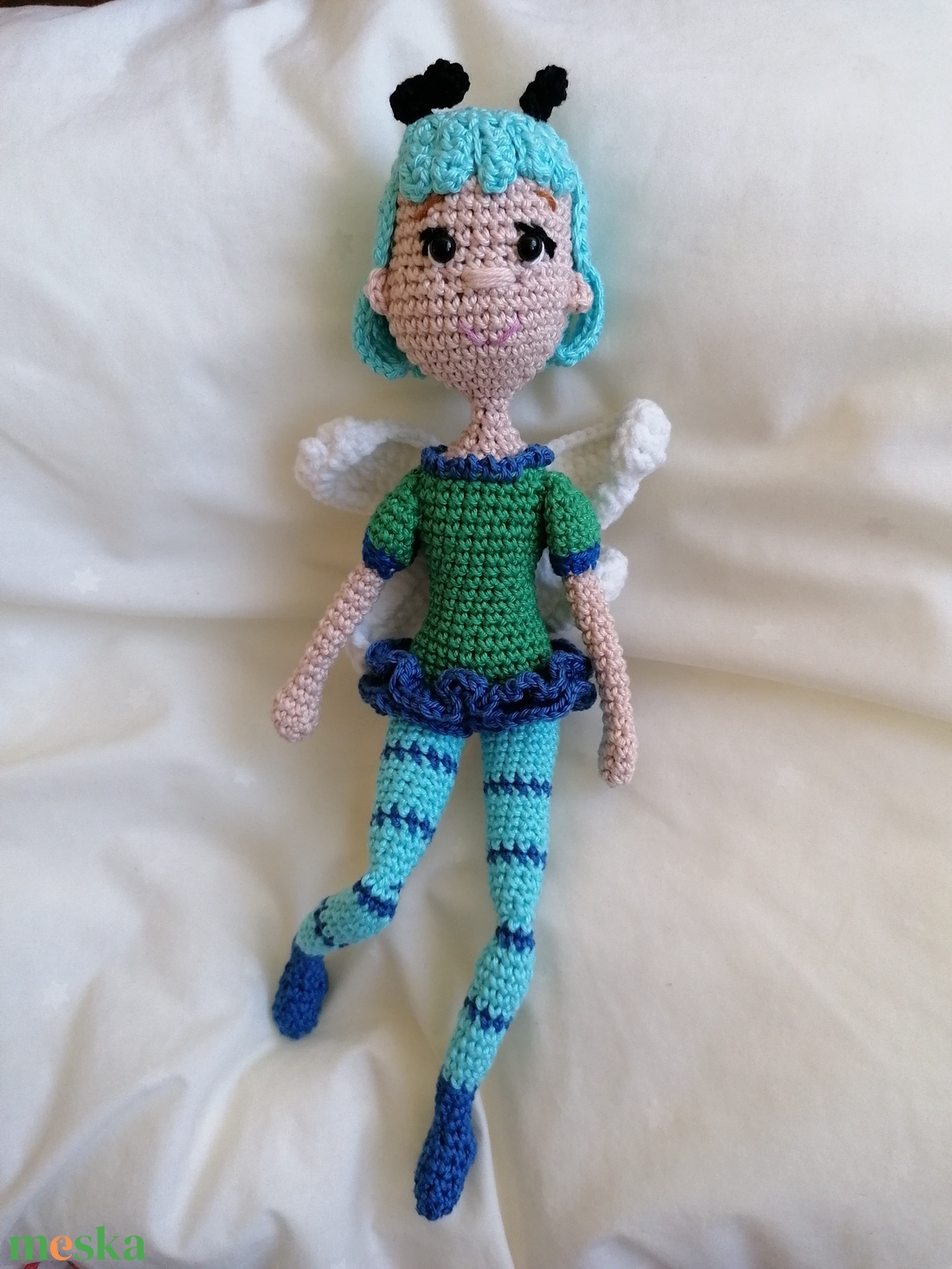 Horgolt szitakötő baba - játék & sport - baba & babaház - baba - Meska.hu