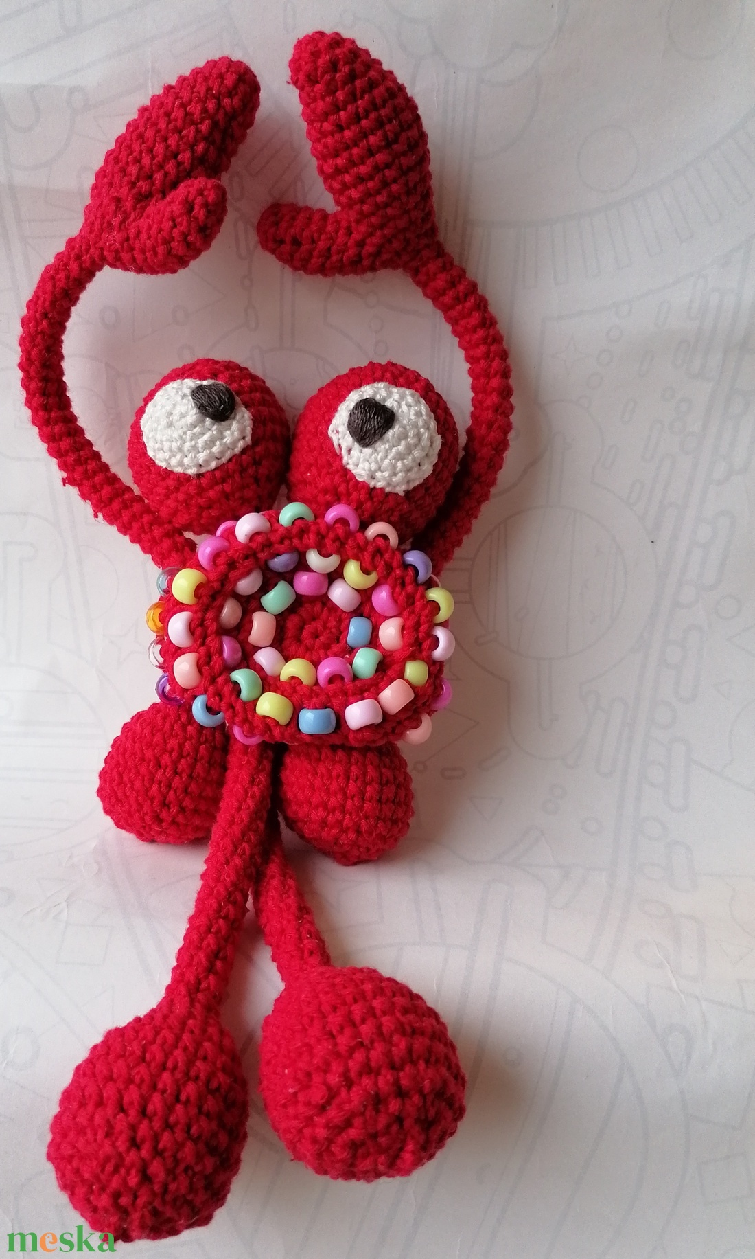 Horgolt szenzoros rákocska - játék & sport - plüssállat & játékfigura - más figura - Meska.hu