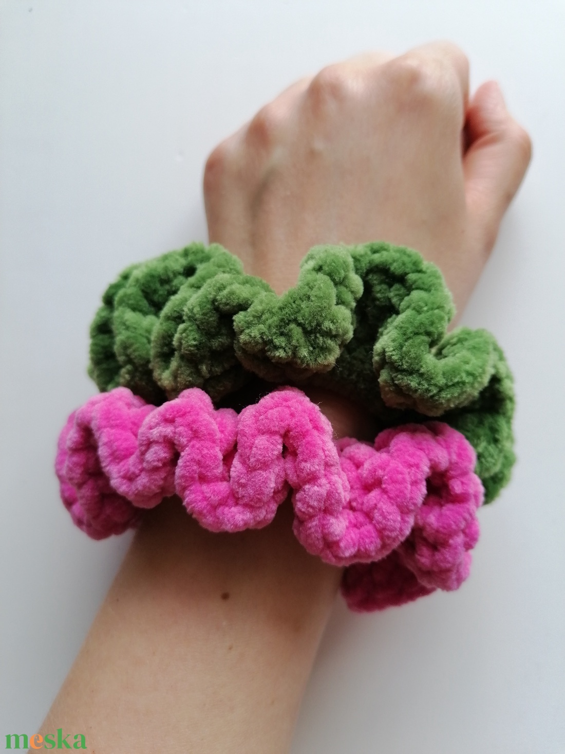 Horgolt scrunchie - ruha & divat - hajdísz & hajcsat - hajgumi - Meska.hu