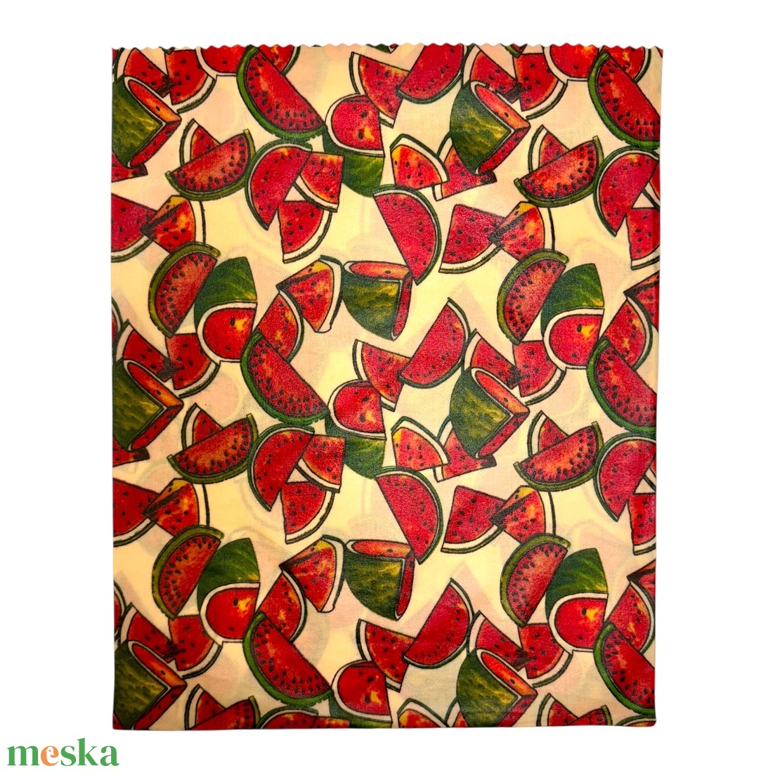 Méhviaszos tasak 3 méretben (Dinnyés) - táska & tok - uzsonna- & ebéd tartó - szendvics csomagoló - Meska.hu