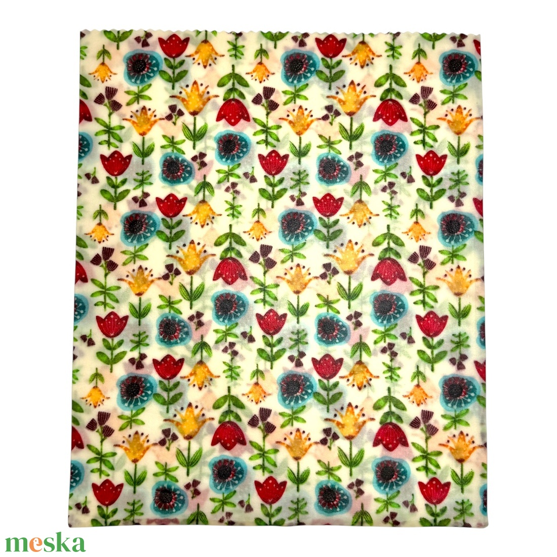 Méhviaszos tasak 3 méretben (Tulipános) - táska & tok - uzsonna- & ebéd tartó - szendvics csomagoló - Meska.hu