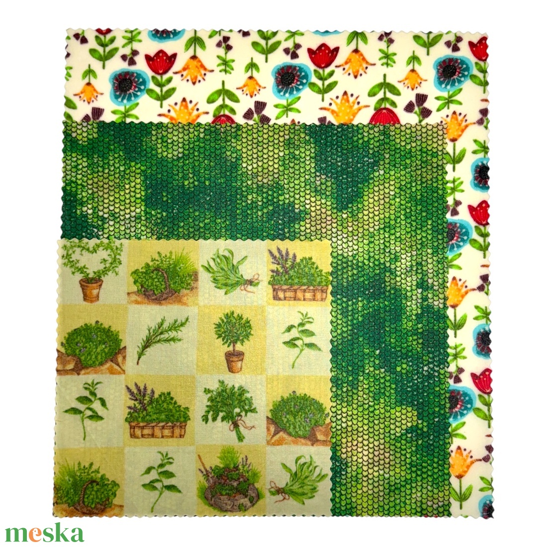 Méhviaszos kendő csomag (Tulipános) - otthon & életmód - konyhafelszerelés, tálalás - konyhai textil - szalvéta - Meska.hu