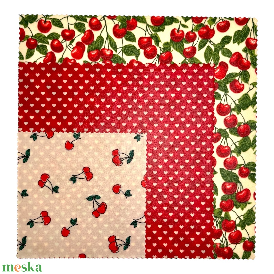 Méhviaszos kendő csomag (Cseresznyés, Nagyobb L) - otthon & életmód - konyhafelszerelés, tálalás - konyhai textil - szalvéta - Meska.hu