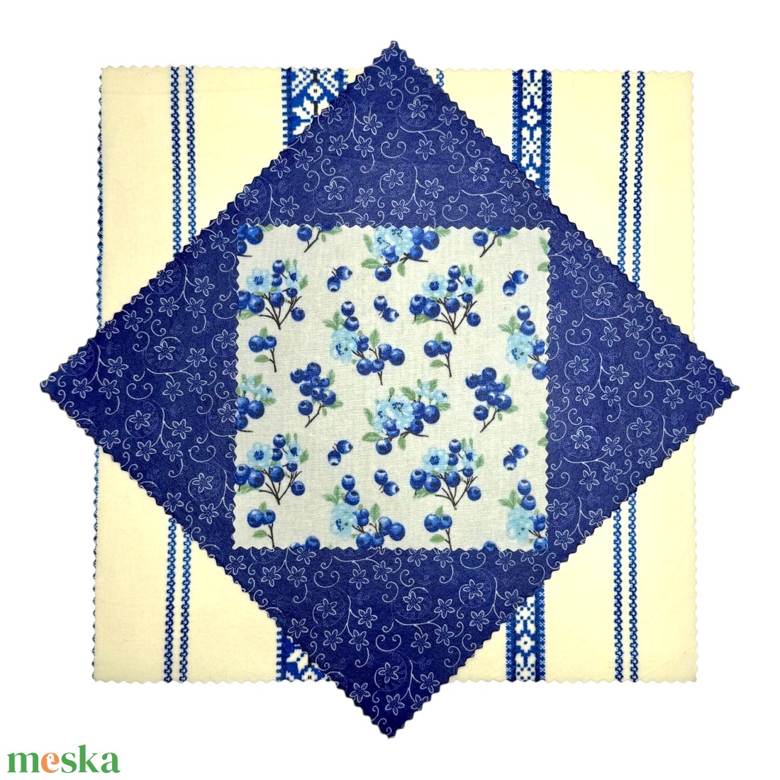 Méhviaszos kendő csomag (Kékfestő, Nagyobb L) - otthon & életmód - konyhafelszerelés, tálalás - konyhai textil - szalvéta - Meska.hu