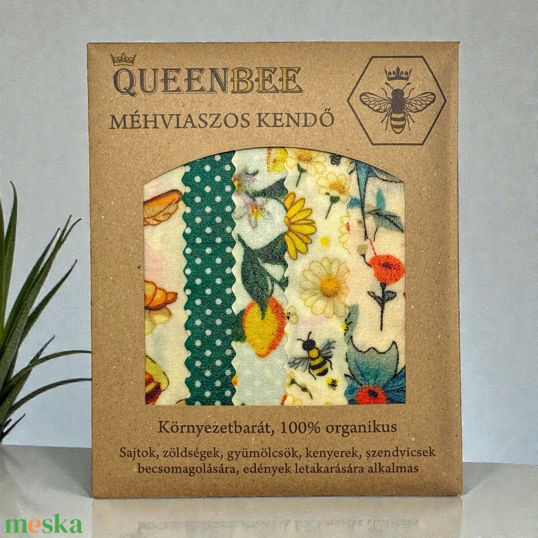 5 darabos mindennapi méhviaszos kendő szett (S), egyedi szín- és mintaválogatással - otthon & életmód - konyhafelszerelés, tálalás - konyhai textil - szalvéta - Meska.hu