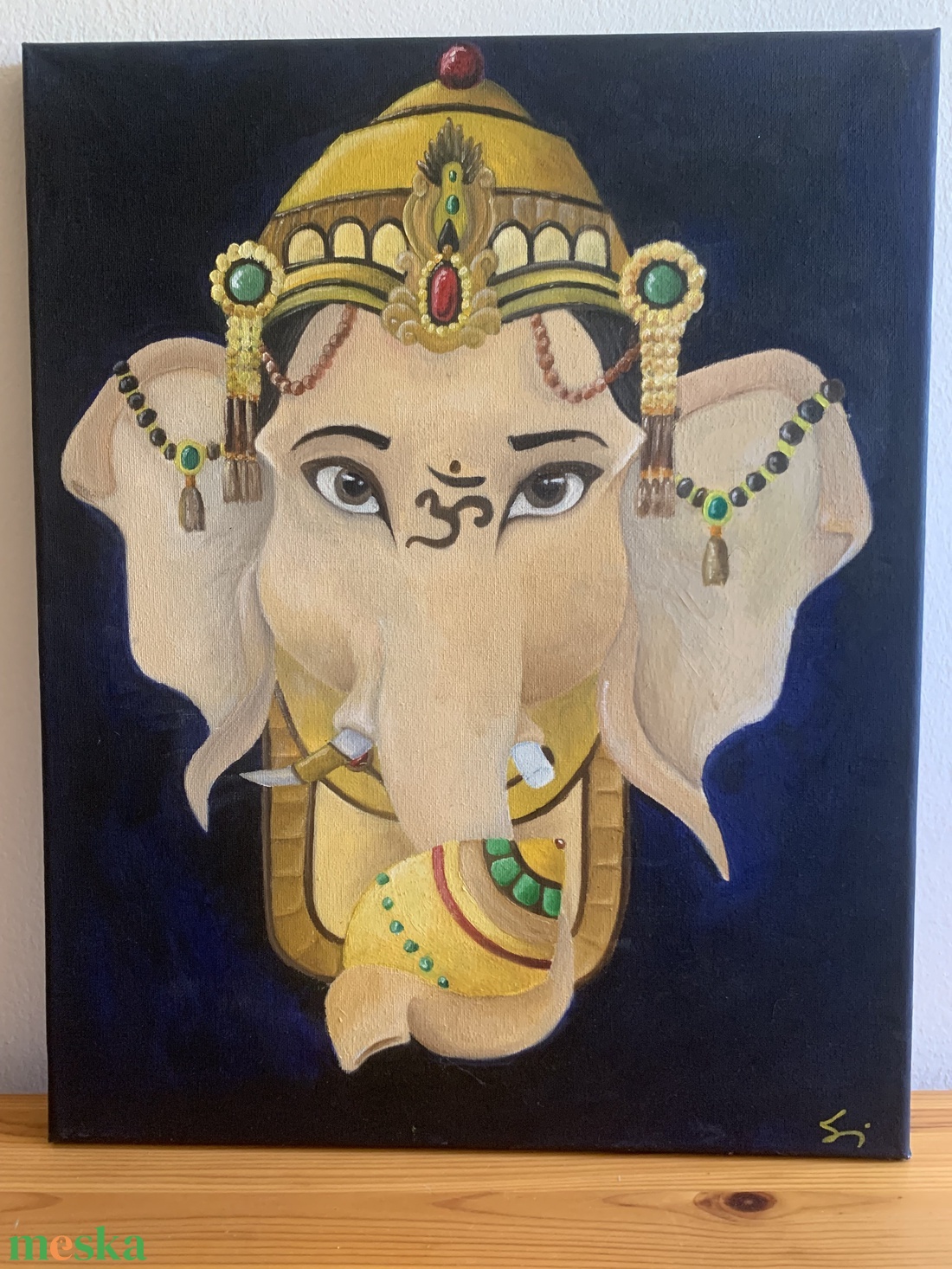 Ganesha Olajfestmény 40x50 - művészet - festmény - olajfestmény - Meska.hu Ganesha Olajfestmény 40x50 - művészet - festmény - olajfestmény - Meska.hu