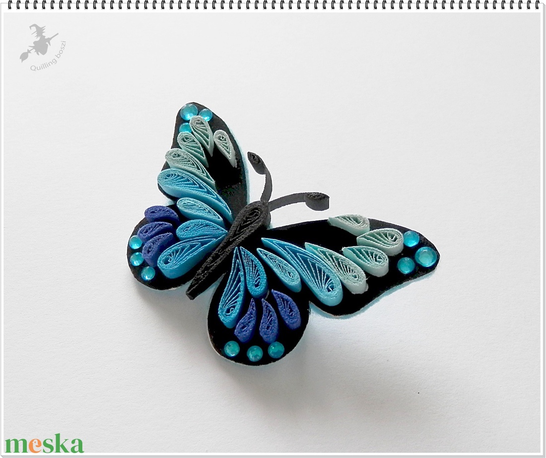 Kék pillangó kitűző. - ékszer - kitűző és bross - kitűző - Meska.hu Kék pillangó kitűző. - ékszer - kitűző és bross - kitűző - Meska.hu