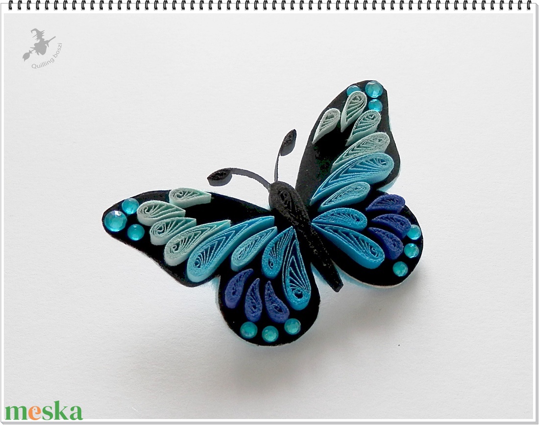 Kék pillangó kitűző. - ékszer - kitűző és bross - kitűző - Meska.hu Kék pillangó kitűző. - ékszer - kitűző és bross - kitűző - Meska.hu