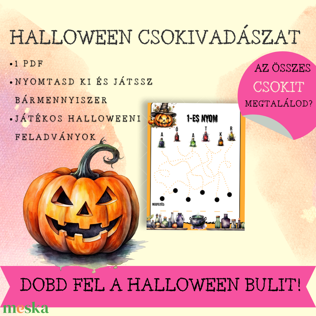Halloween csokivadászat gyerekeknek - otthon & életmód - dekoráció - halloween - halloweeni meghívó, képeslap, ajándékkísérő - Meska.hu Halloween csokivadászat gyerekeknek - otthon & életmód - dekoráció - halloween - halloweeni meghívó, képeslap, ajándékkísérő - Meska.hu