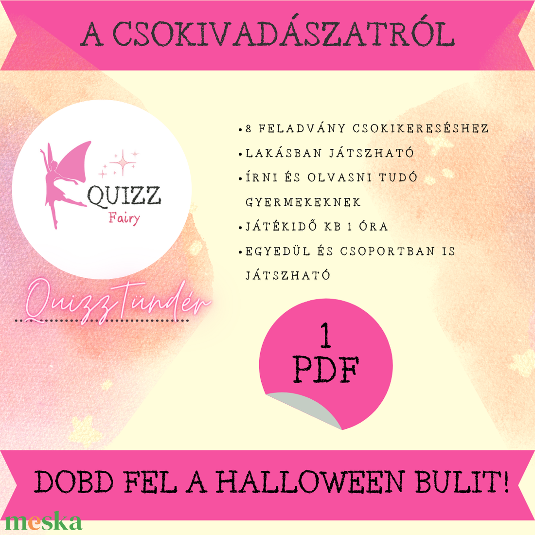 Halloween csokivadászat gyerekeknek - otthon & életmód - dekoráció - halloween - halloweeni meghívó, képeslap, ajándékkísérő - Meska.hu Halloween csokivadászat gyerekeknek - otthon & életmód - dekoráció - halloween - halloweeni meghívó, képeslap, ajándékkísérő - Meska.hu