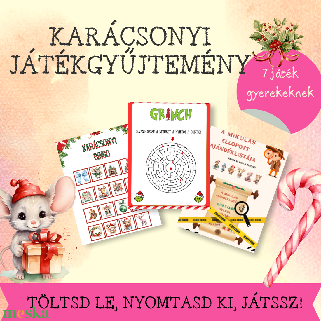 7 in 1 Nagy családi játékcsomag - KARÁCSONY - játék & sport - táblajáték és kártyajáték - társasjátékok - Meska.hu 7 in 1 Nagy családi játékcsomag - KARÁCSONY - játék & sport - táblajáték és kártyajáték - társasjátékok - Meska.hu