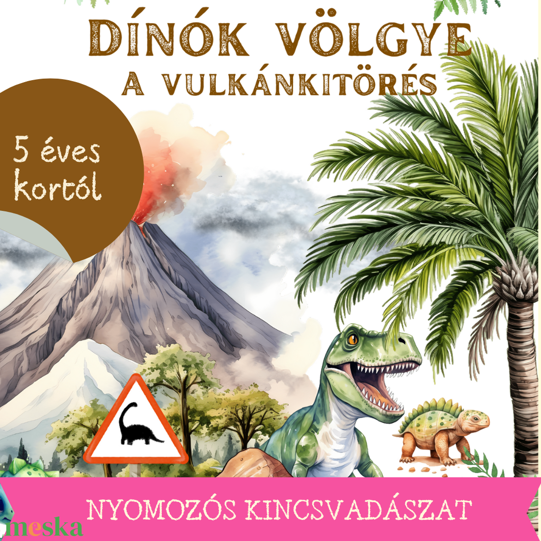 Dínók völgye - a Vulkánkitörés - Ovis nyomozás 1. - játék & sport - készségfejlesztő és logikai játék - logikai játékok - Meska.hu