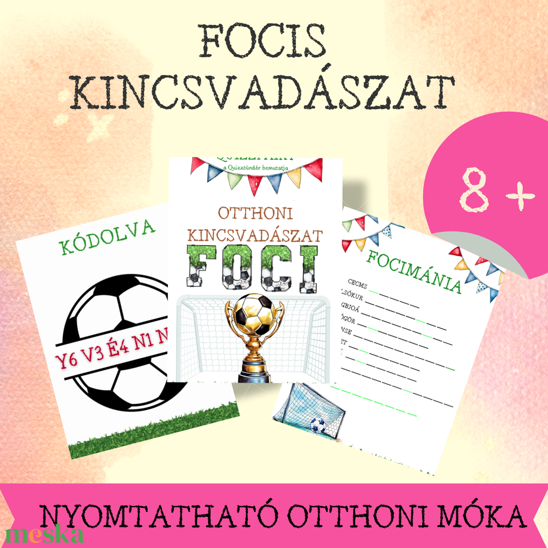 Otthoni kincsvadászat gyerekeknek - FOCI - játék & sport - táblajáték és kártyajáték - társasjátékok - Meska.hu Otthoni kincsvadászat gyerekeknek - FOCI - játék & sport - táblajáték és kártyajáték - társasjátékok - Meska.hu