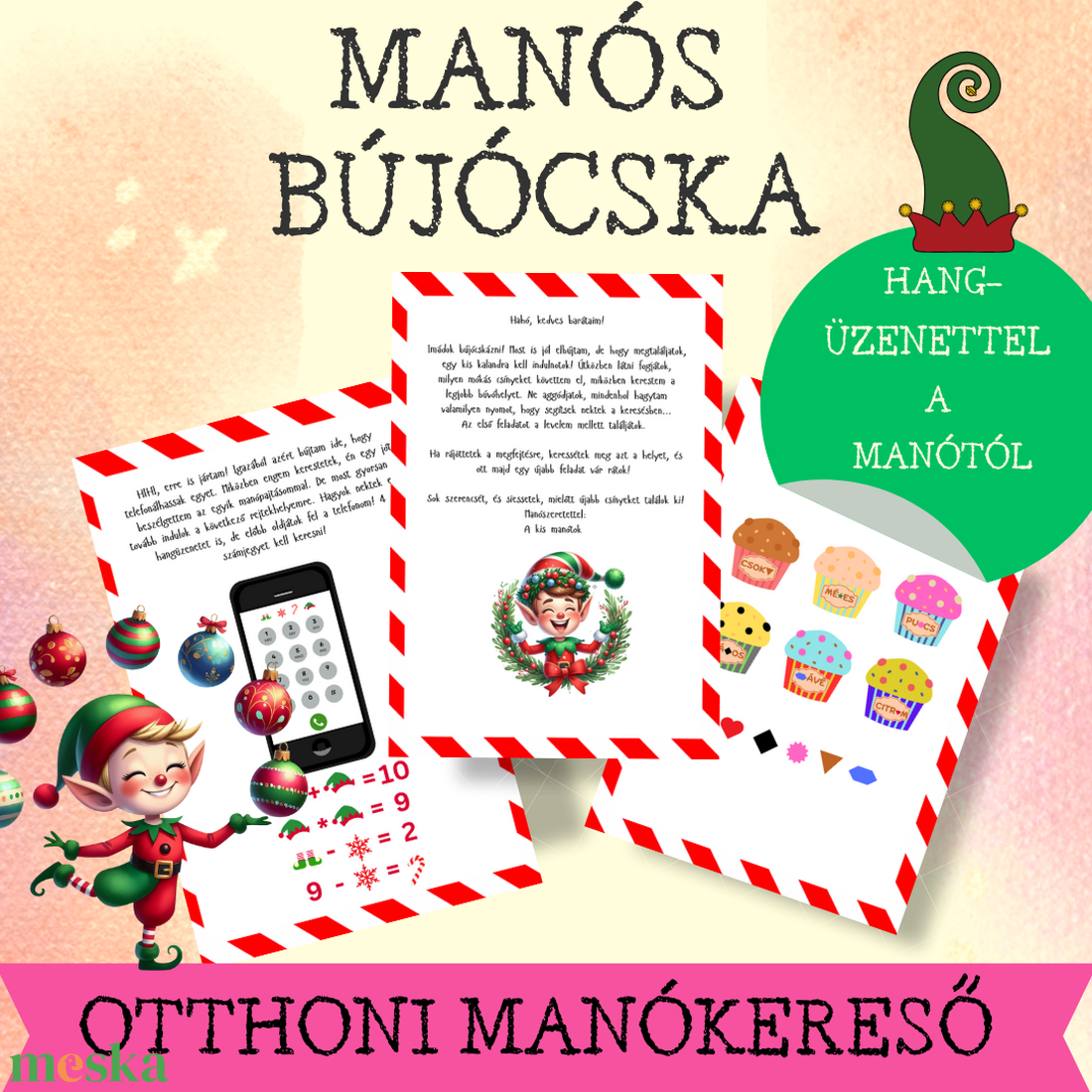 ELF Bújócska - játék & sport - készségfejlesztő és logikai játék - logikai játékok - Meska.hu ELF Bújócska - játék & sport - készségfejlesztő és logikai játék - logikai játékok - Meska.hu