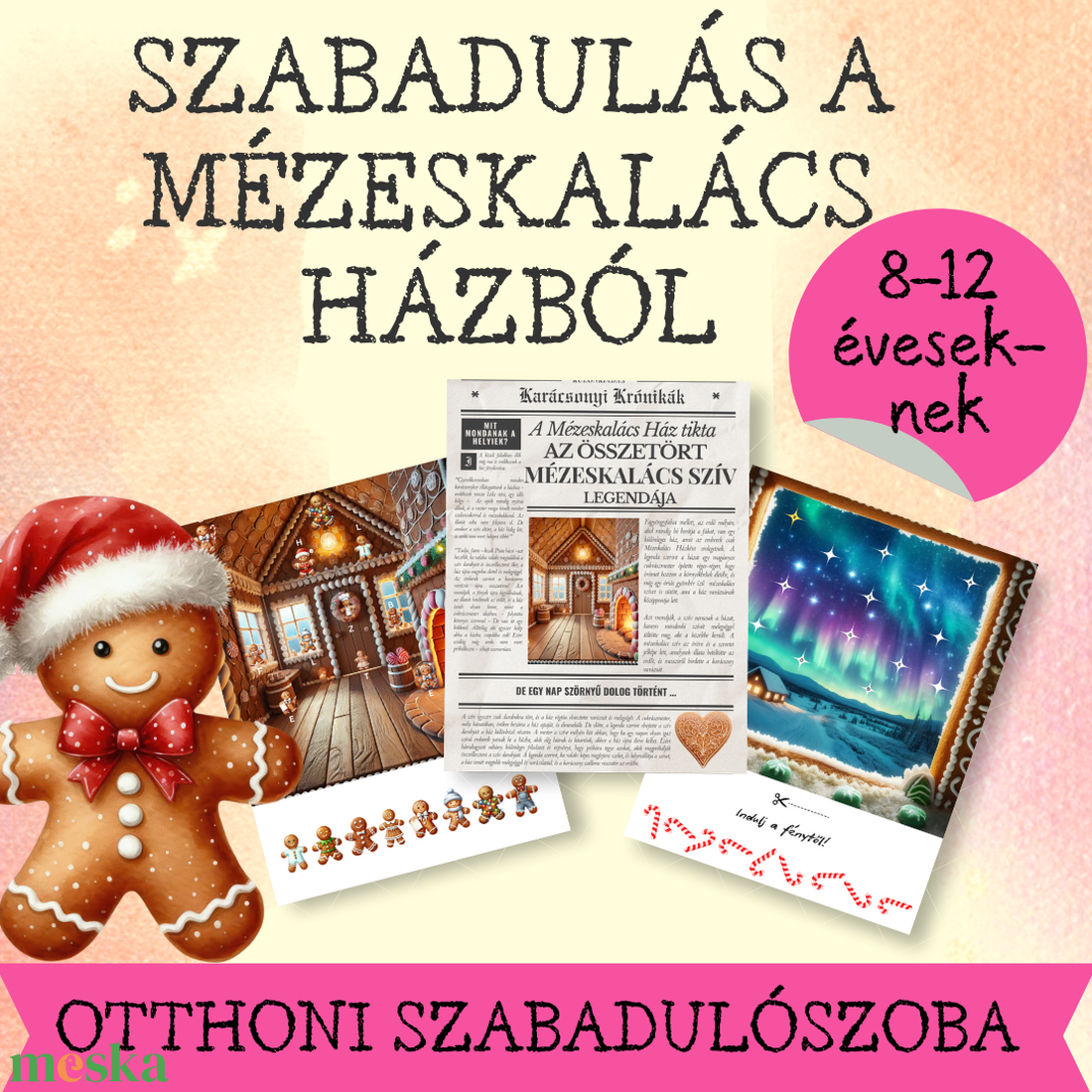 Szabadulás a Mézeskalács Házból - játék & sport - készségfejlesztő és logikai játék - logikai játékok - Meska.hu Szabadulás a Mézeskalács Házból - játék & sport - készségfejlesztő és logikai játék - logikai játékok - Meska.hu