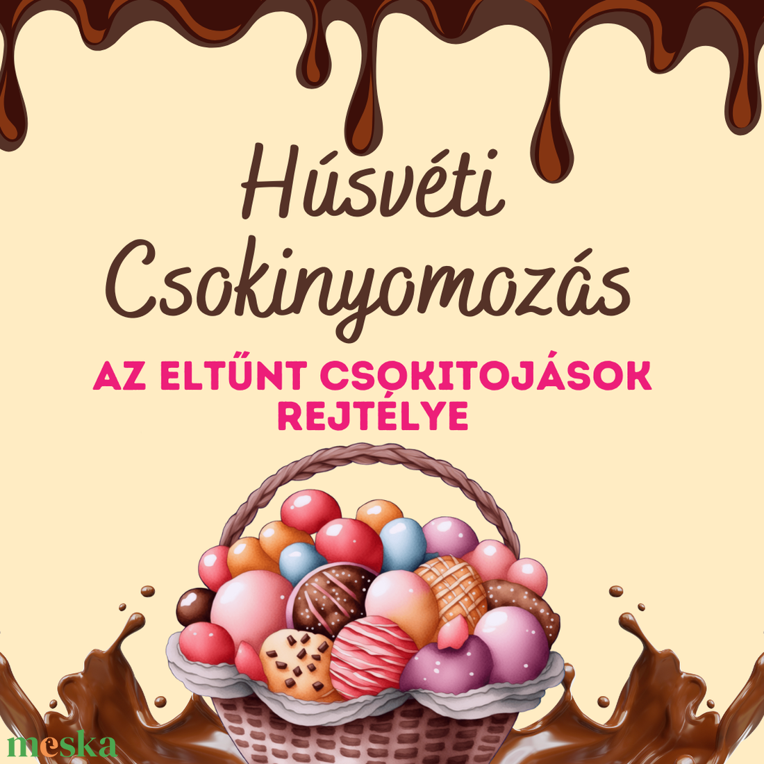 Húsvéti csokinyomozás - az eltűnt csokitojások rejtélye - játék & sport - készségfejlesztő és logikai játék - logikai játékok - Meska.hu Húsvéti csokinyomozás - az eltűnt csokitojások rejtélye - játék & sport - készségfejlesztő és logikai játék - logikai játékok - Meska.hu