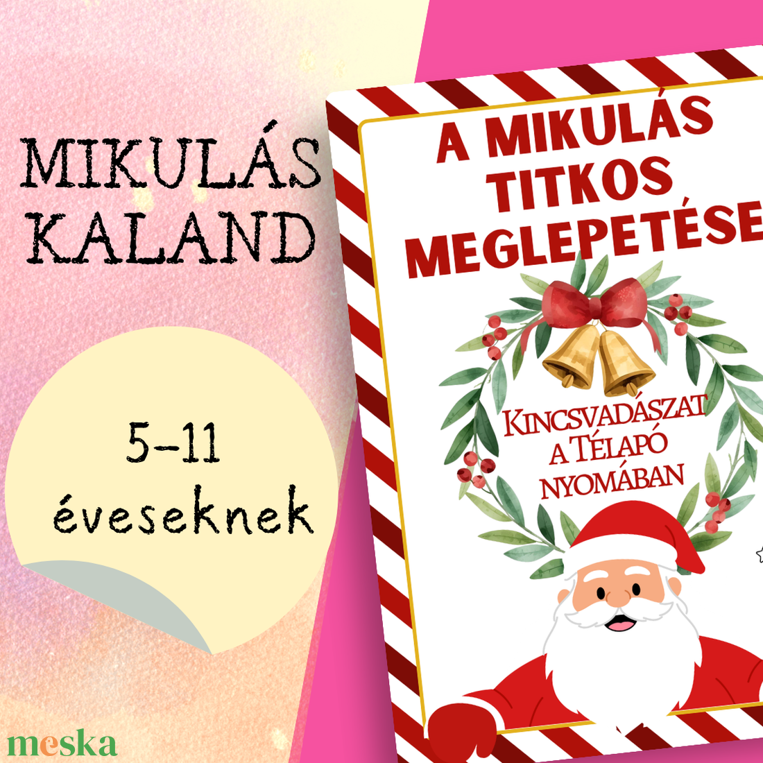 A Mikulás titkos meglepetése - kincsvadászat a Télapó nyomában - játék & sport - készségfejlesztő és logikai játék - logikai játékok - Meska.hu