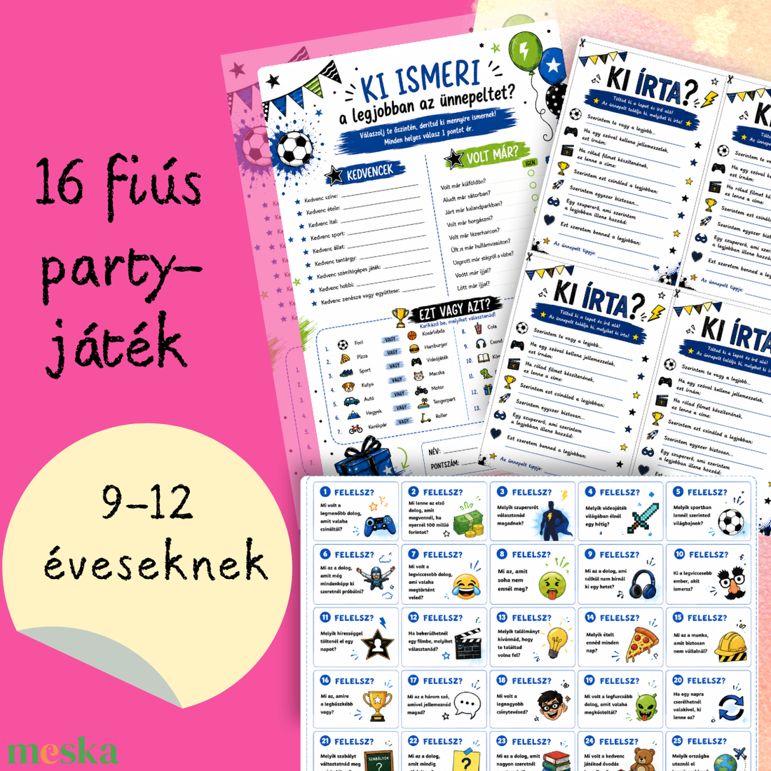 Szülinapi játékok fiúknak - játék & sport - készségfejlesztő és logikai játék - logikai játékok - Meska.hu
