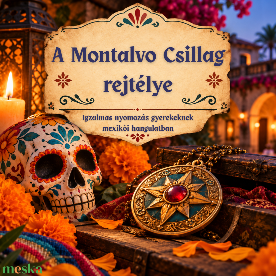  A Montalvo Csillag rejtélye - otthon & életmód - dekoráció - halloween - halloweeni meghívó, képeslap, ajándékkísérő - Meska.hu