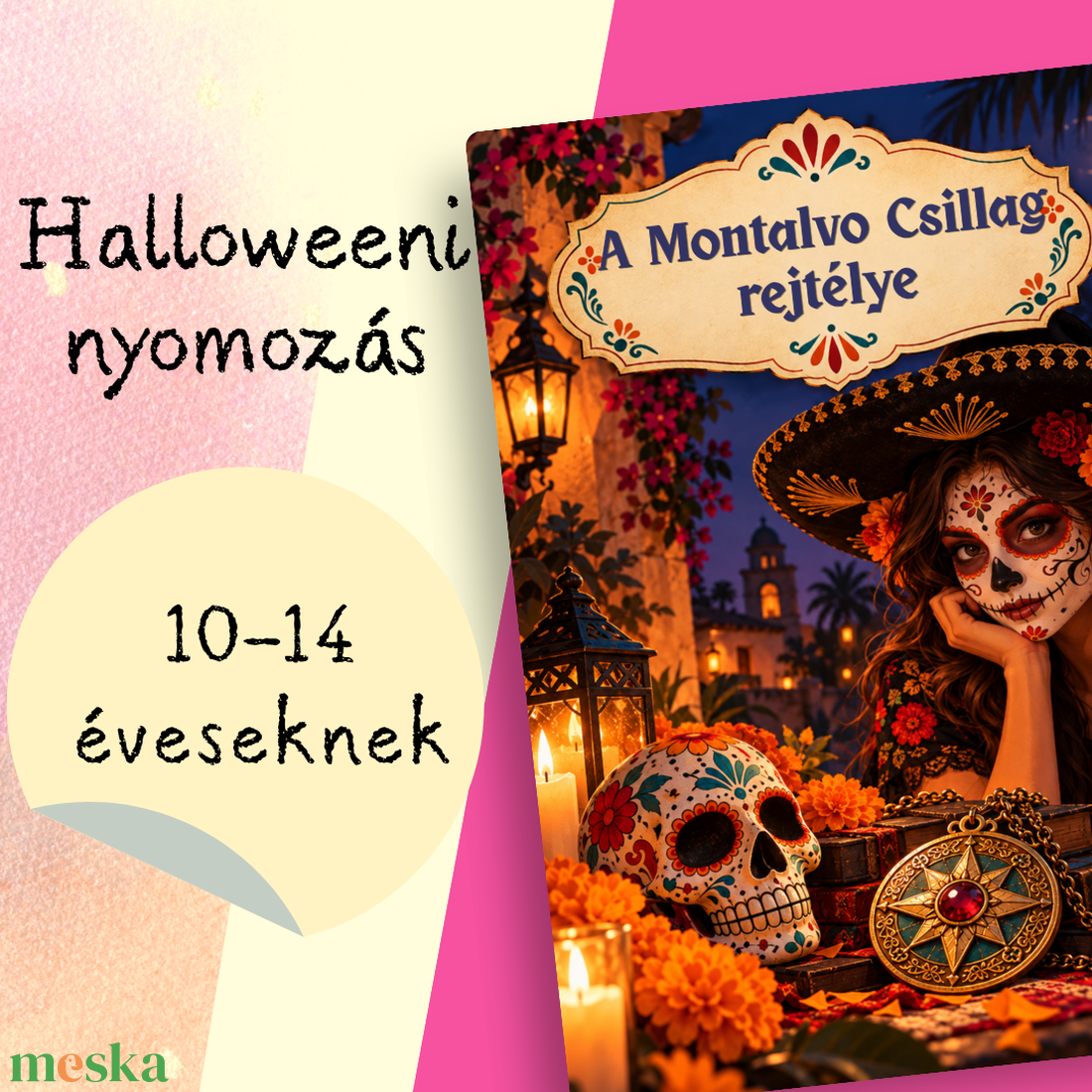  A Montalvo Csillag rejtélye - otthon & életmód - dekoráció - halloween - halloweeni meghívó, képeslap, ajándékkísérő - Meska.hu