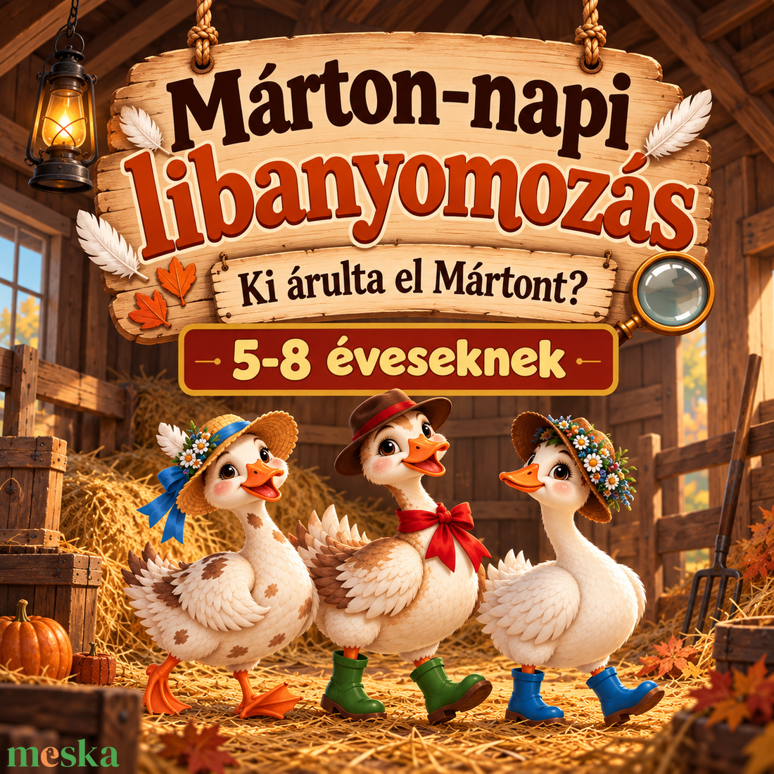 Márton napi nyomozás - játék & sport - készségfejlesztő és logikai játék - logikai játékok - Meska.hu