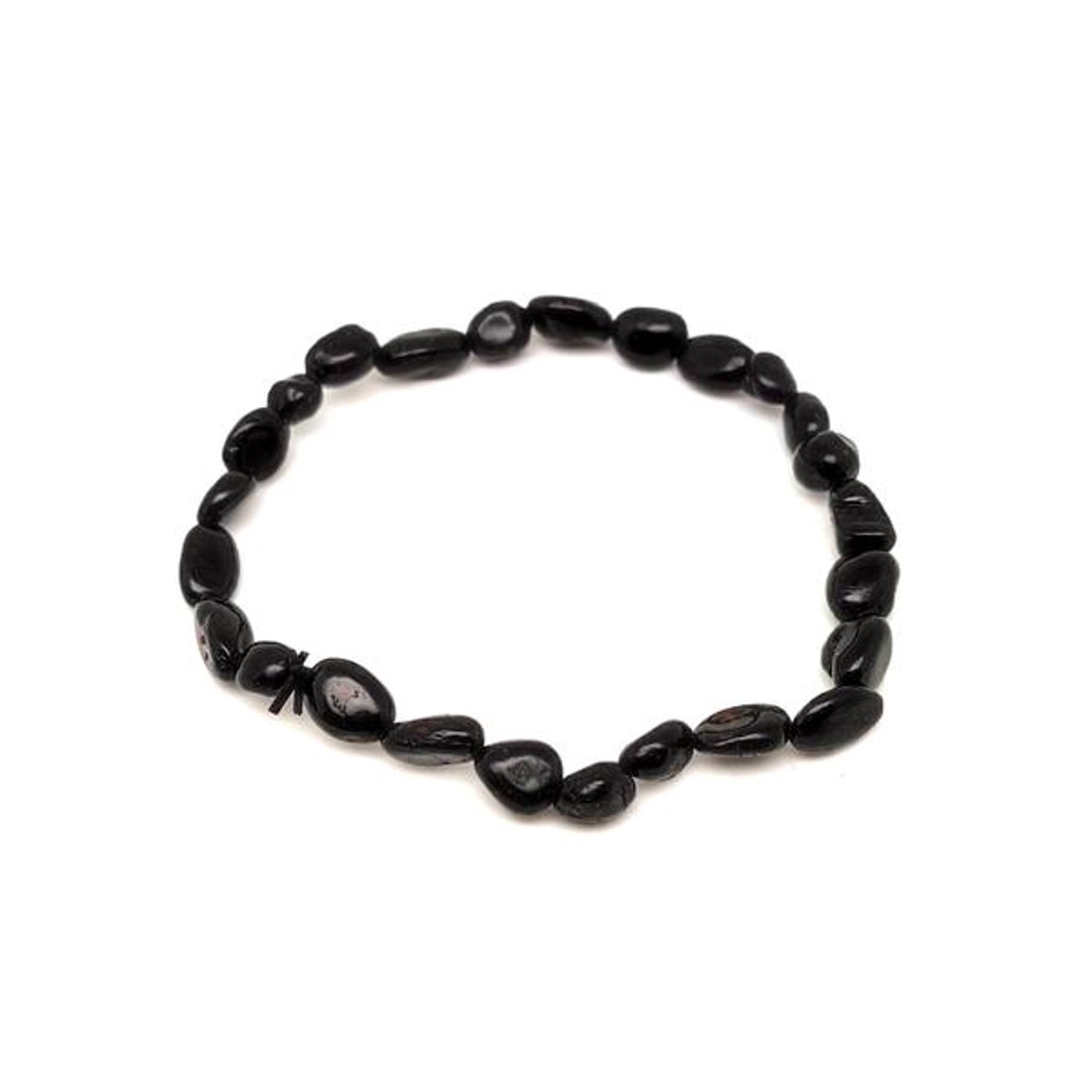 Turmalin fekete pebble karkötő 6-10mm - ékszer - karkötő - ásványkarkötő - Meska.hu