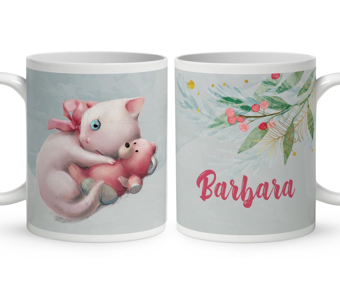 Kérd a neveddel - Cica macival mintás bögre - otthon & életmód - konyhafelszerelés, tálalás - tálalás - bögre & csésze - Meska.hu