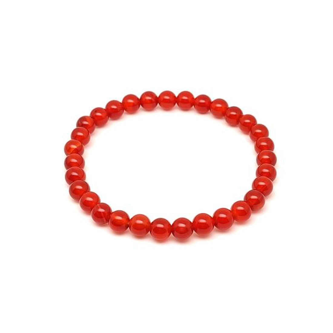 Karneol sötét ásvány karkötő golyós 6mm - ékszer - karkötő - ásványkarkötő - Meska.hu