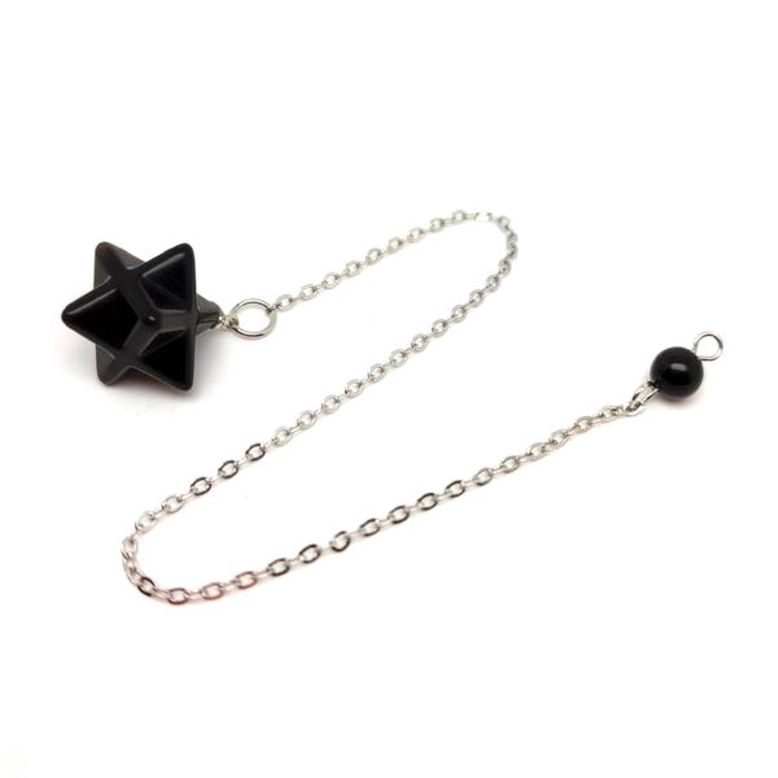 Inga merkaba obszidián 2x2cm - otthon & életmód - dekoráció - spiritualitás - inga - Meska.hu