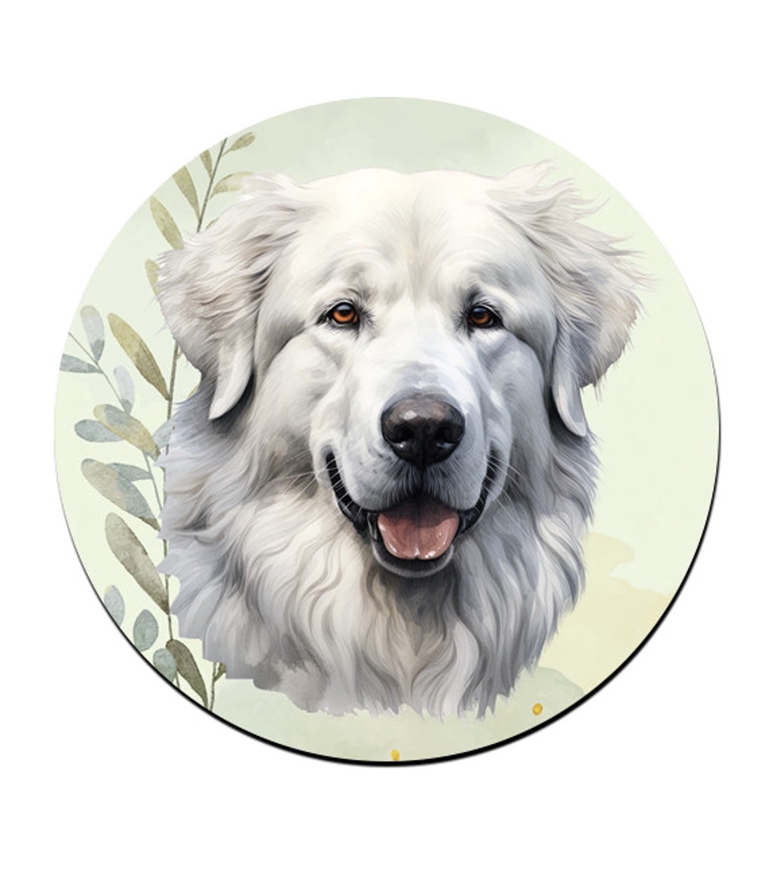 Kuvasz portré mintás bögre alátét -  - Meska.hu