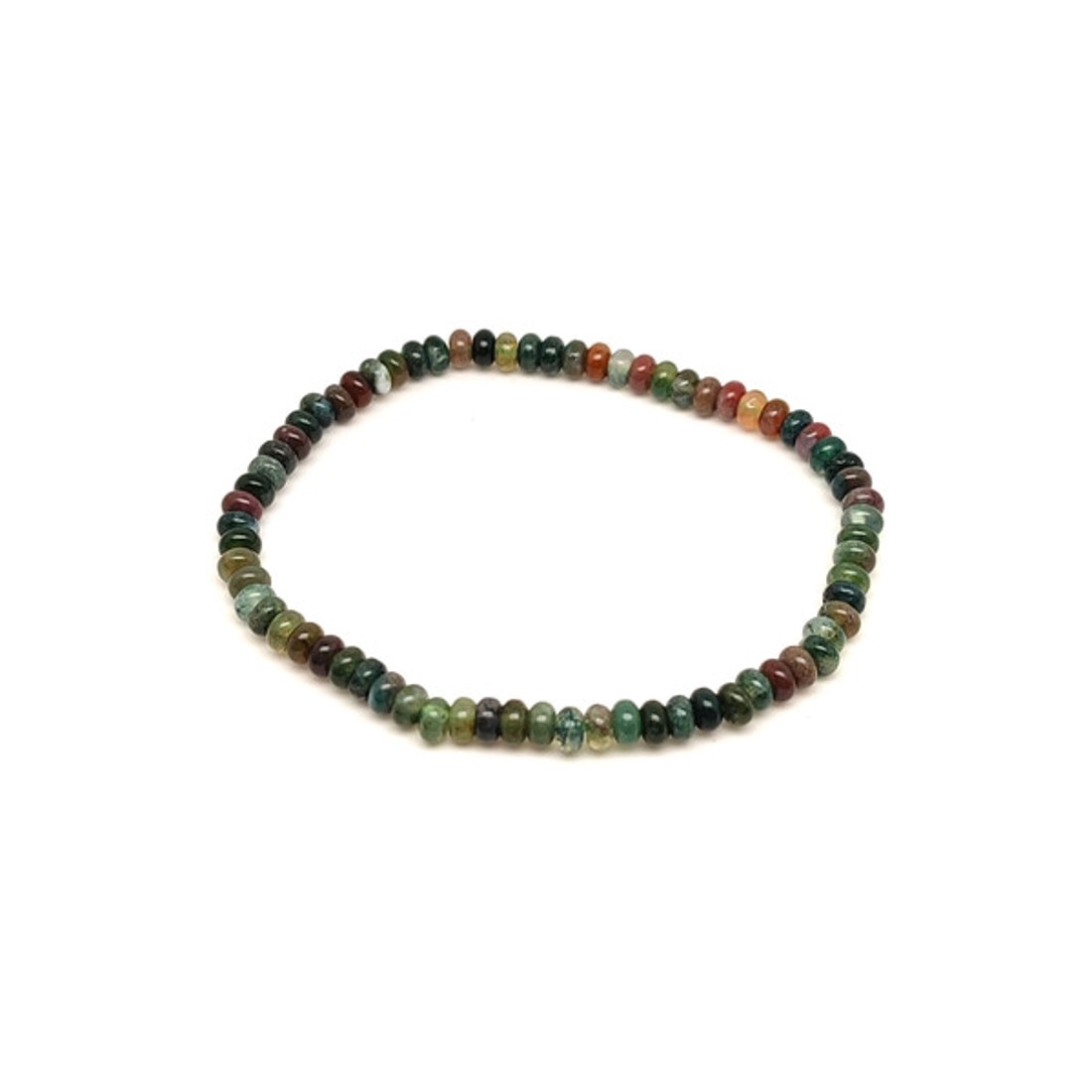 Indiai achát korong ásványkarkötő 4x2 mm Fűszerút - ékszer - karkötő - ásványkarkötő - Meska.hu