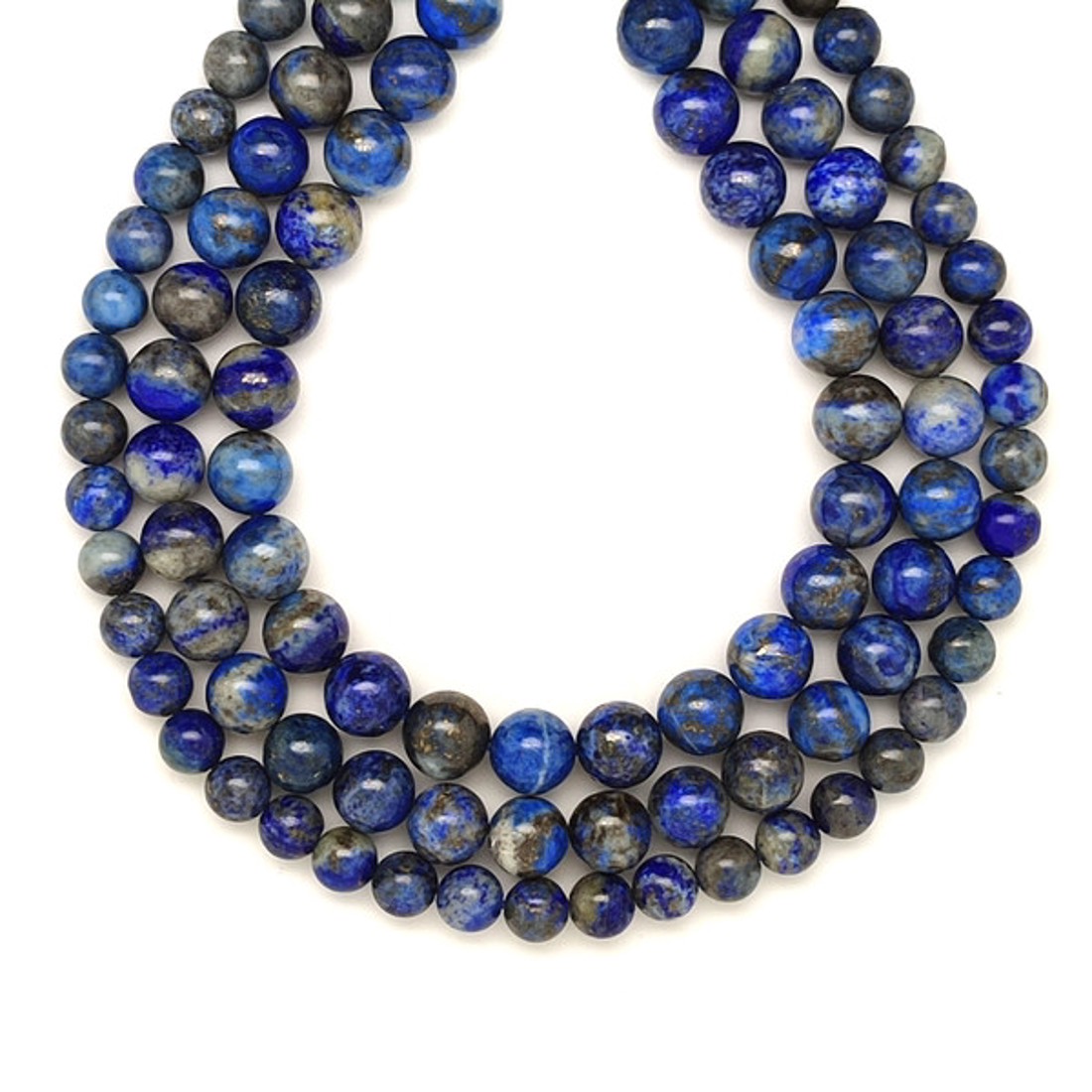 Lapis lazuli golyó 6-7 mm, 38 cm � ásványfüzér, ékszer alapanyag - kellékek & szerszámok - ásvány alapanyag - ásványfüzér - Meska.hu