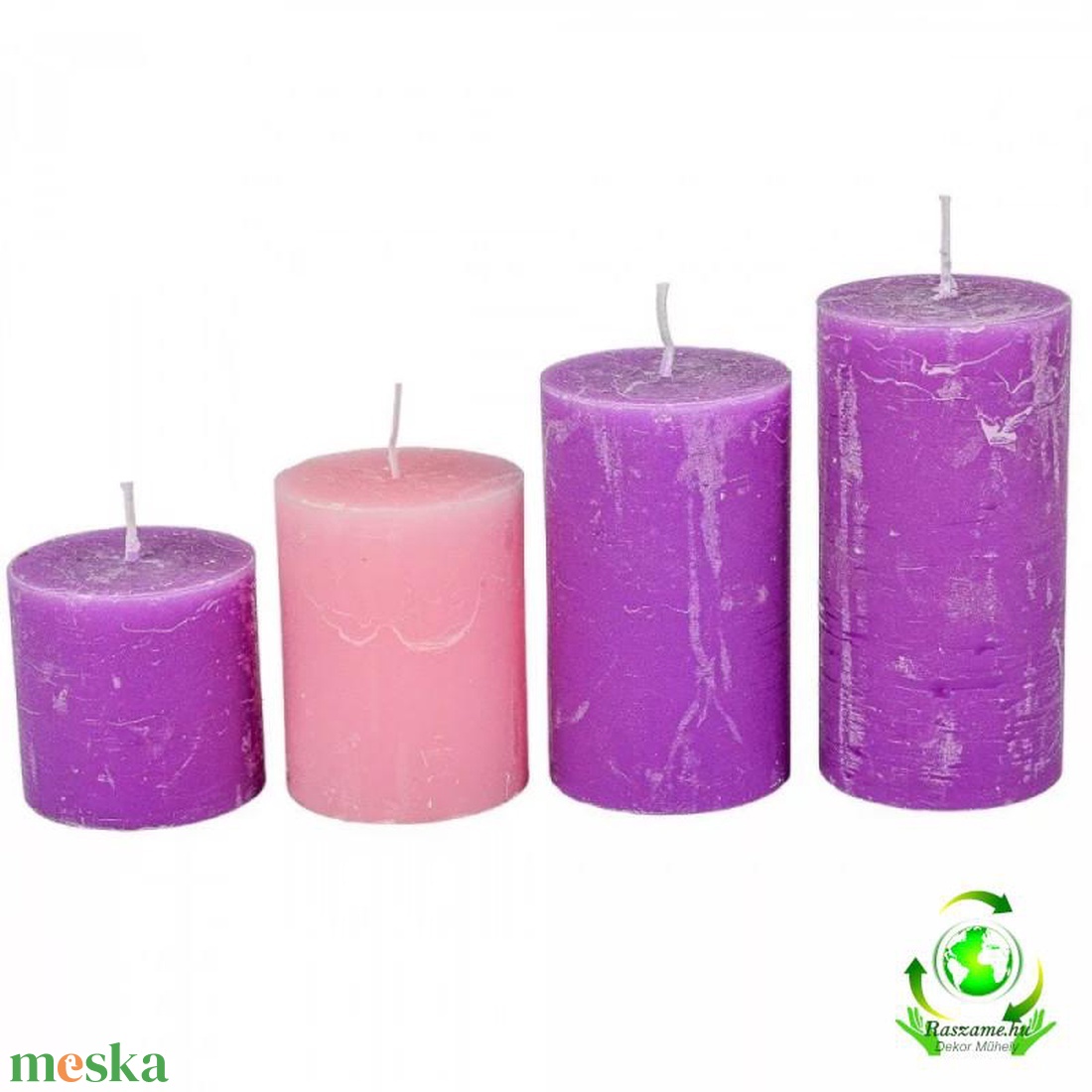 Rusztikus 60 mm lépcsős gyertya szett - 3lila 1 rózsaszín - kellékek & szerszámok - vegyes alapanyag - Meska.hu Rusztikus 60 mm lépcsős gyertya szett - 3lila 1 rózsaszín - kellékek & szerszámok - vegyes alapanyag - Meska.hu